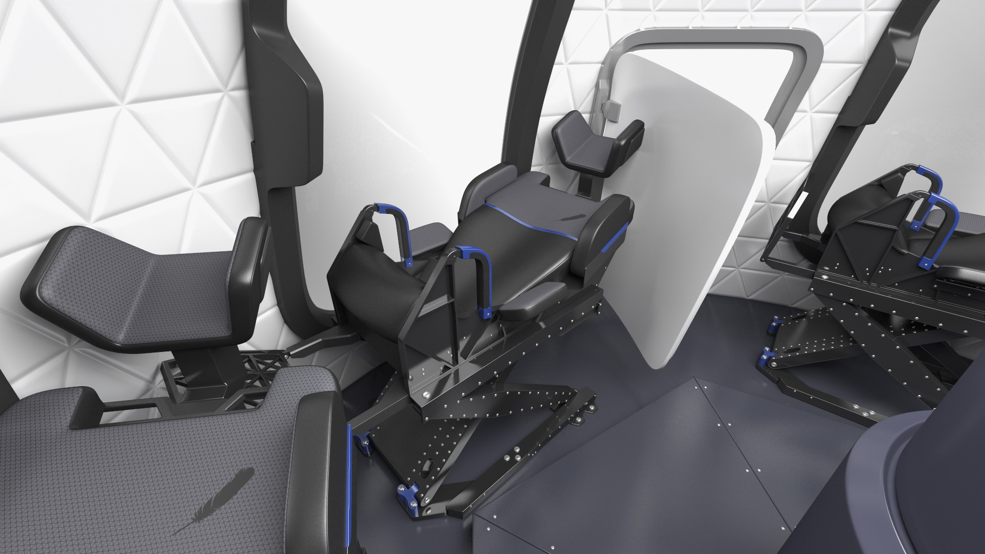 3D Blue Origin New Shepard Crew Capsule