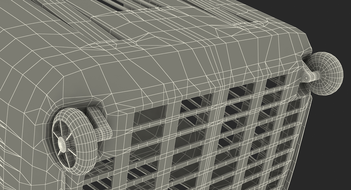 Roll Shopping Basket Folded Handle 3D model