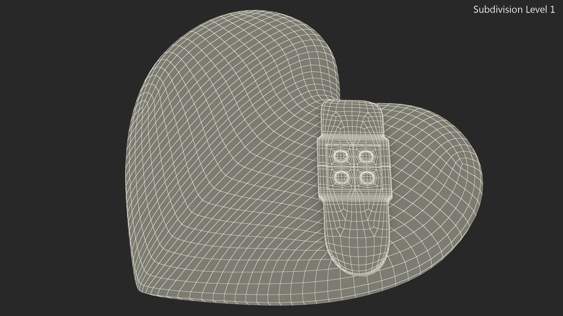 Heart with Patch Emoji 3D