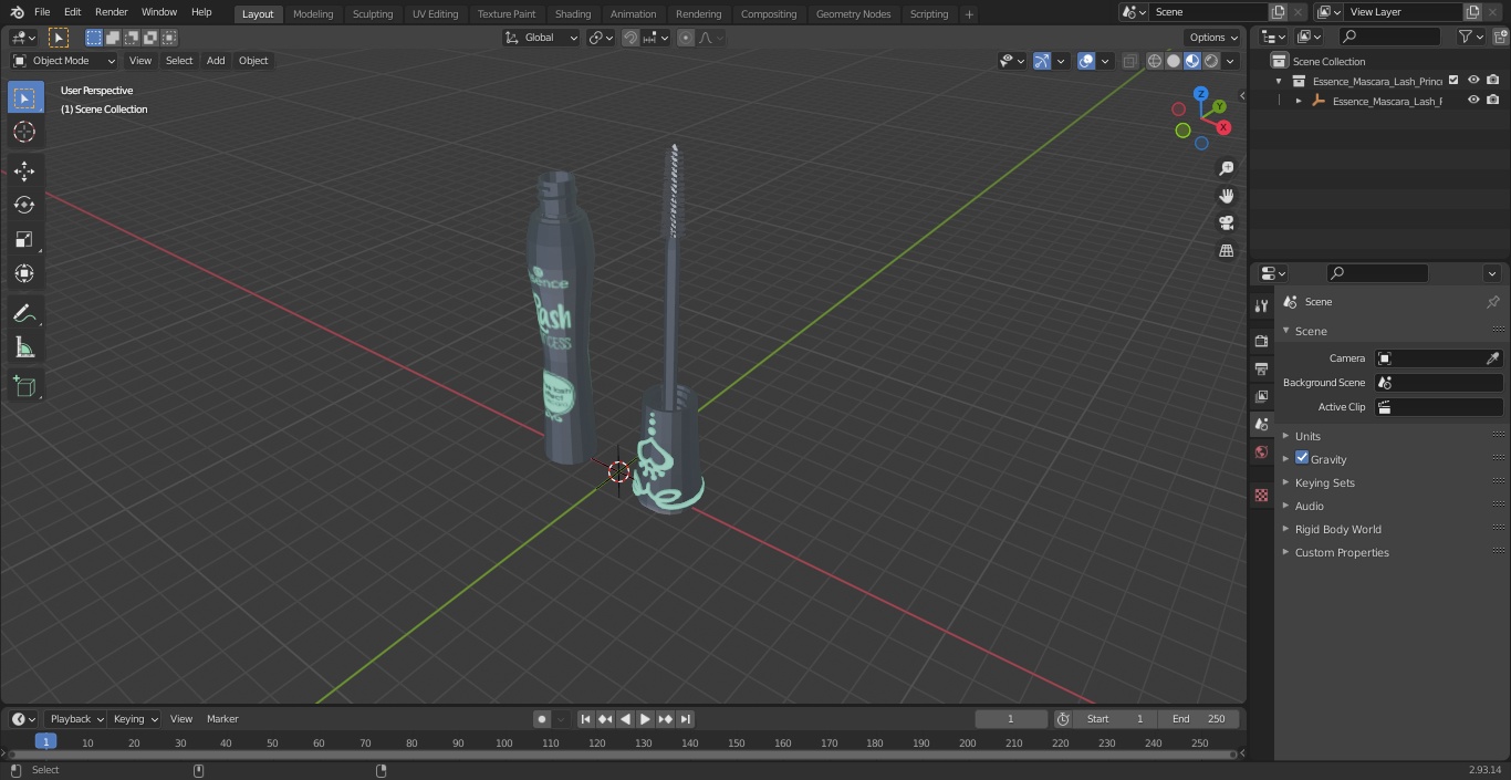Essence Mascara Lash Princess 3D model