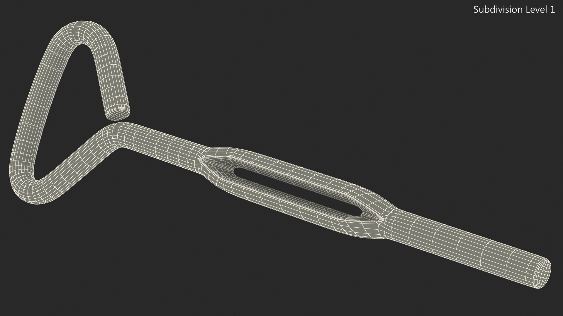 3D model Vintage Sardine Can Opener Key