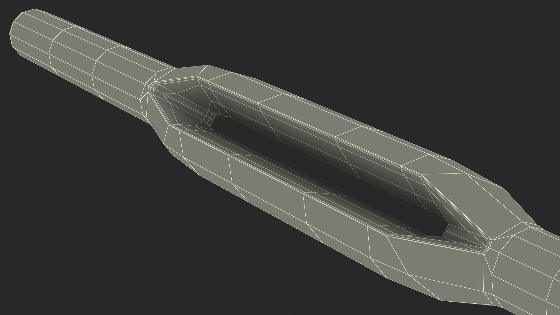 3D model Vintage Sardine Can Opener Key
