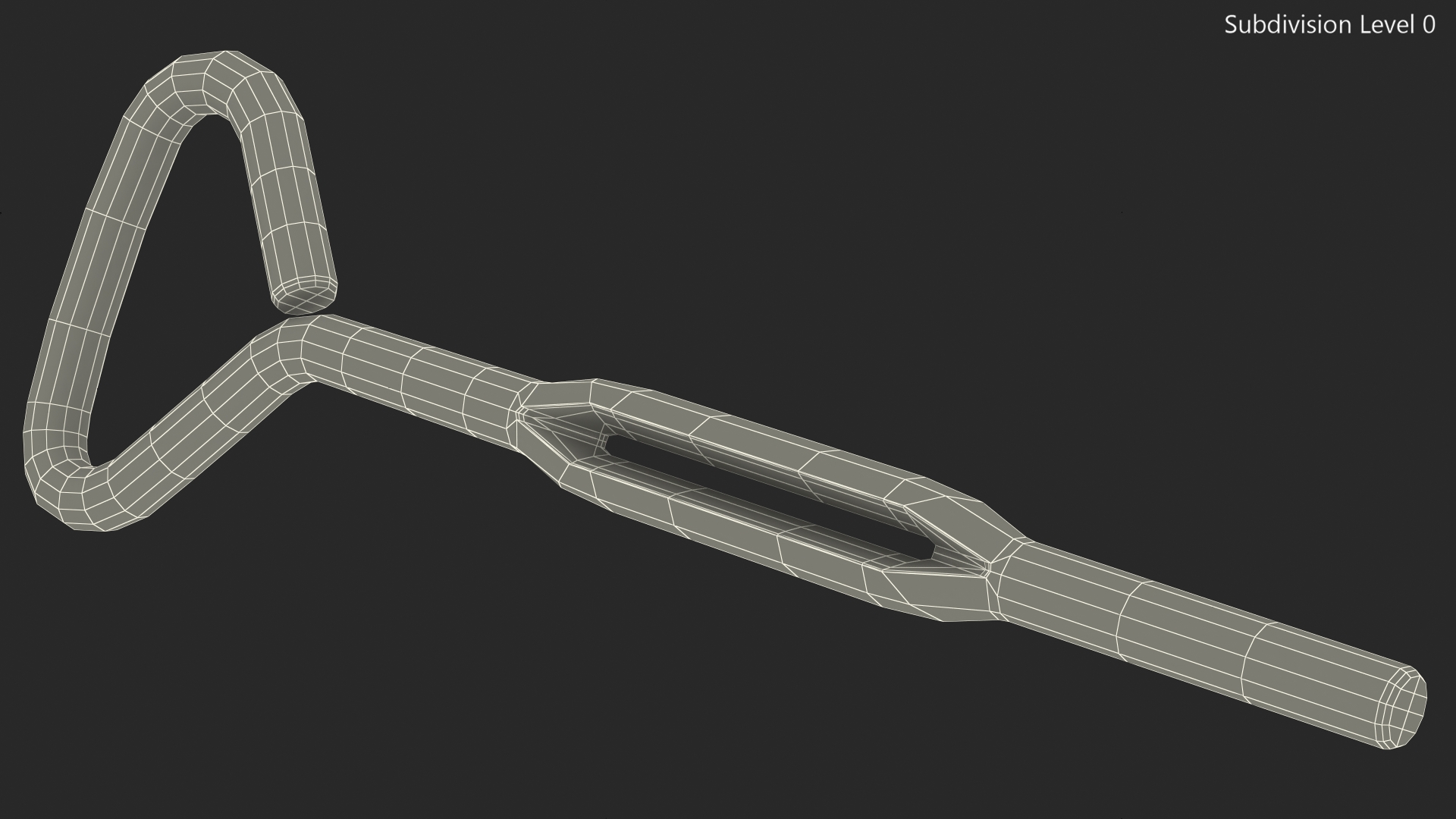 3D model Vintage Sardine Can Opener Key