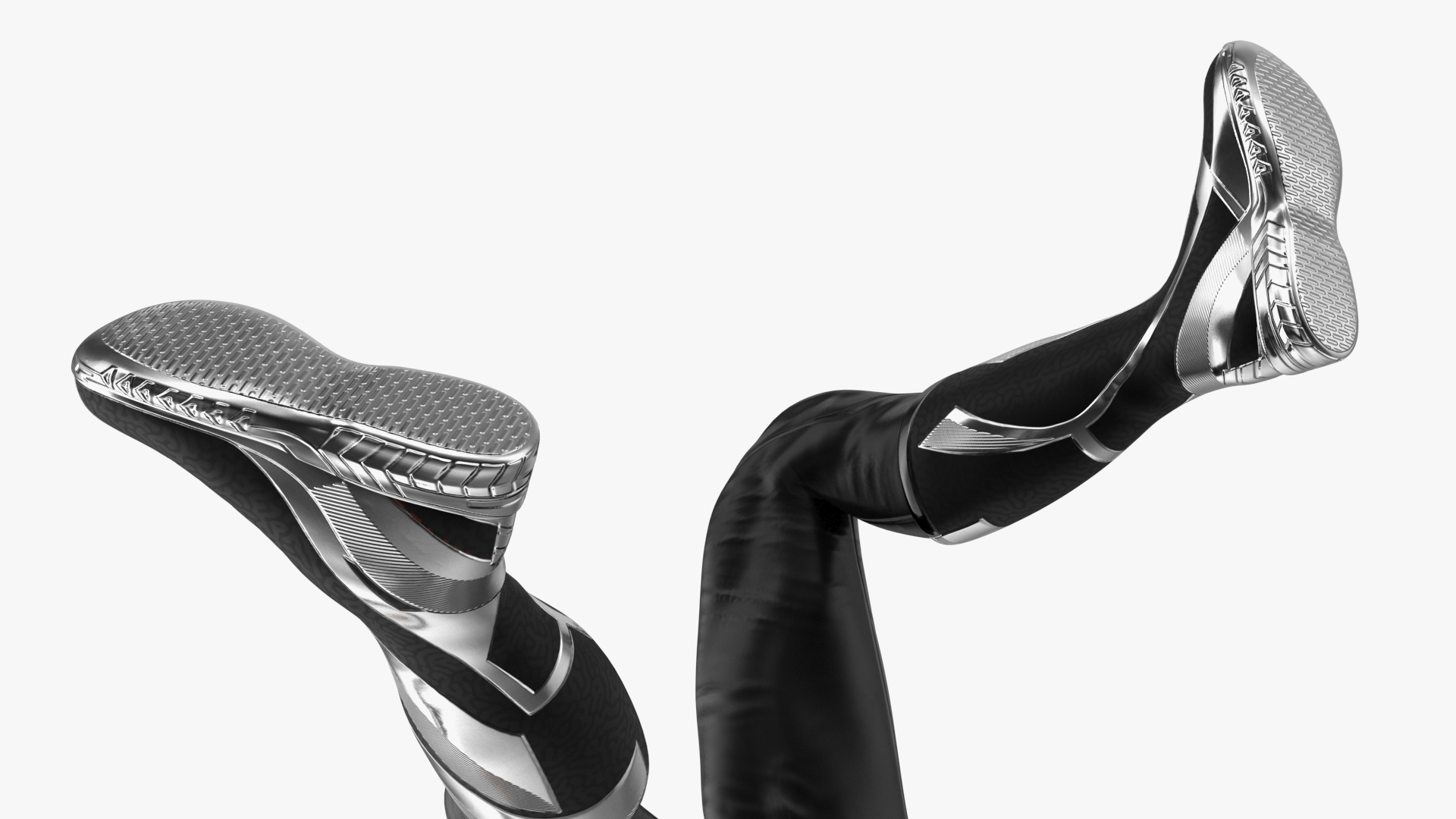 Superhero Wearing Black Suit Fighting Pose 3D