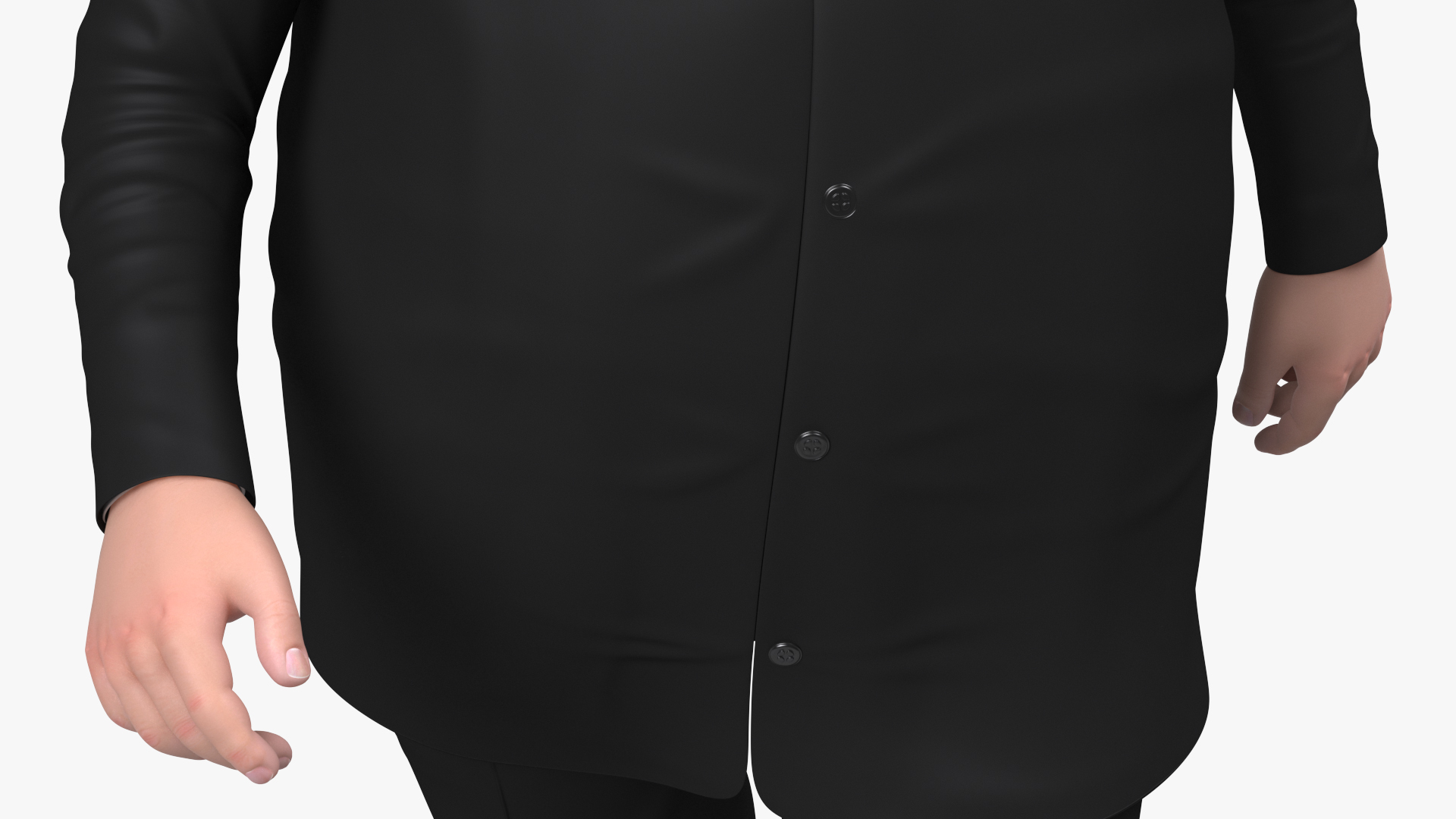 Cartoon Kim Jong Un Walk 3D model