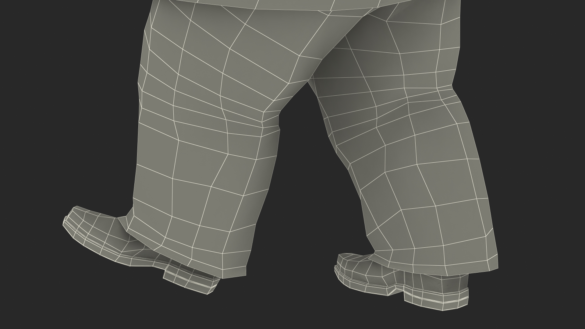 Cartoon Kim Jong Un Walk 3D model