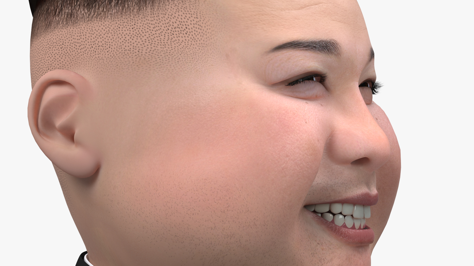 Cartoon Kim Jong Un Walk 3D model
