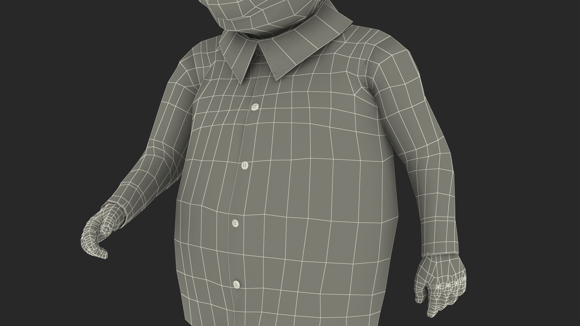 Cartoon Kim Jong Un Walk 3D model