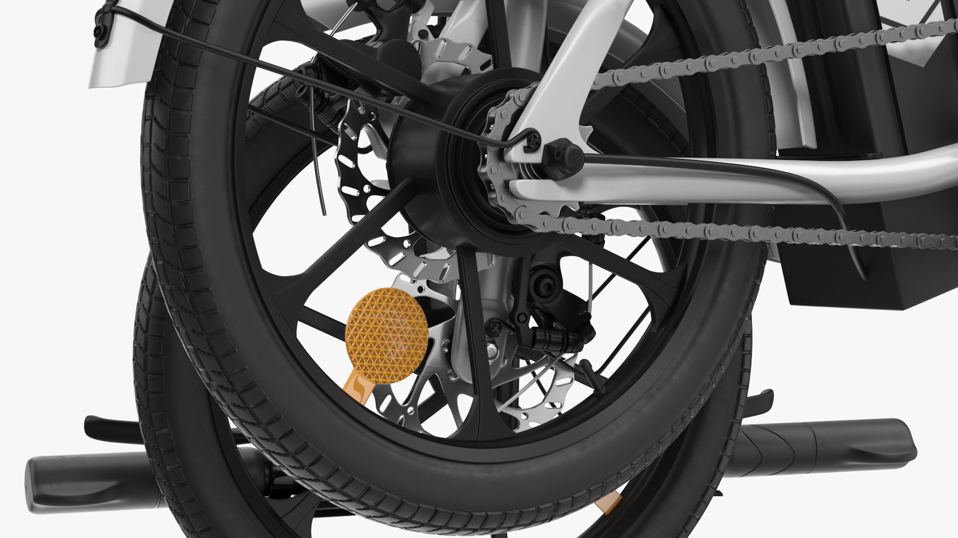 3D model Electric Bike Colorway White Folded