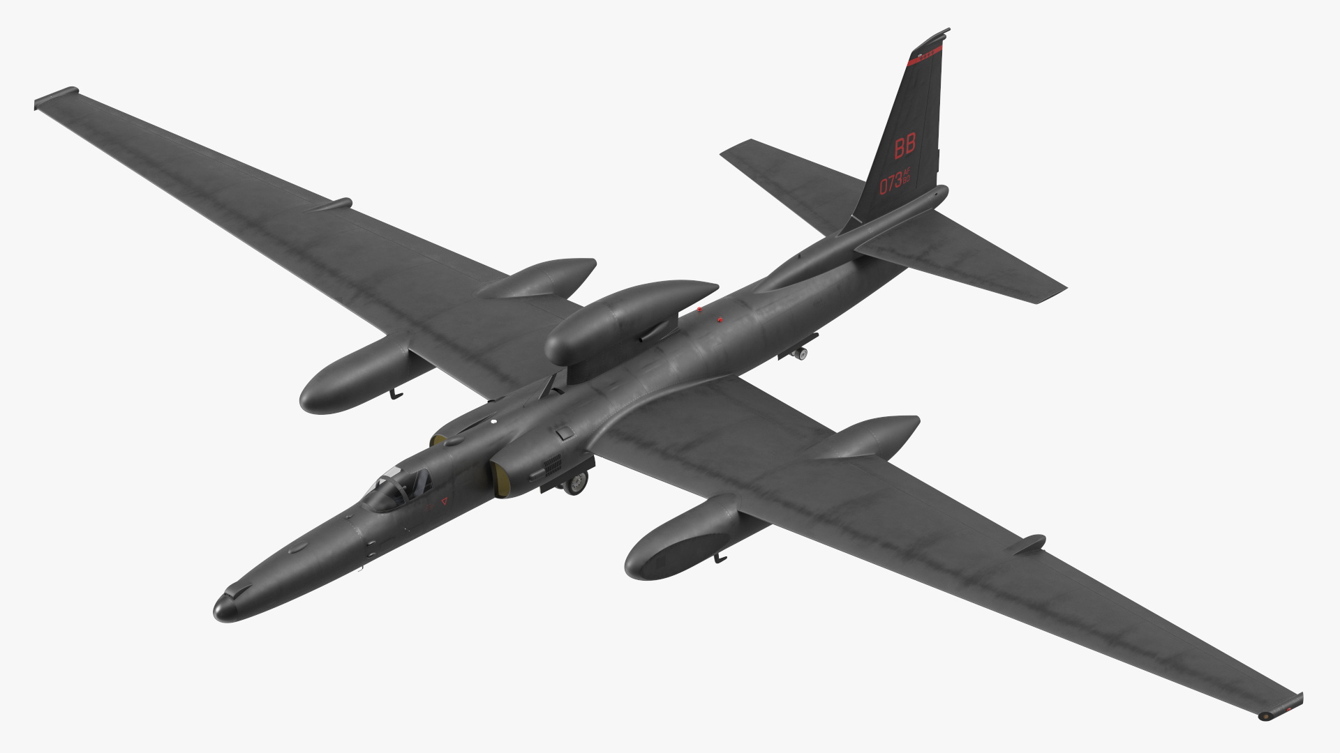 U_2 Dragon Lady Aircraft Simple Interior Rigged 3D