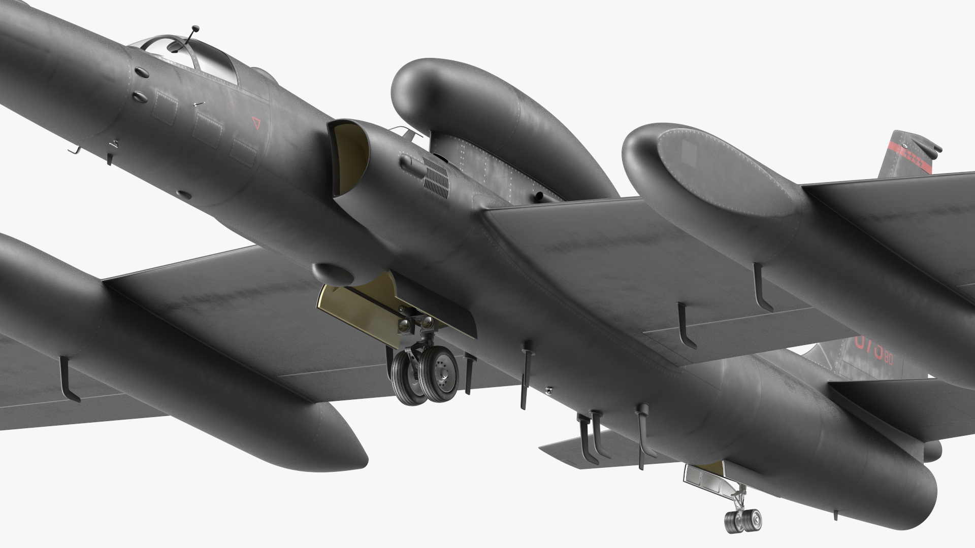 U_2 Dragon Lady Aircraft Simple Interior Rigged 3D