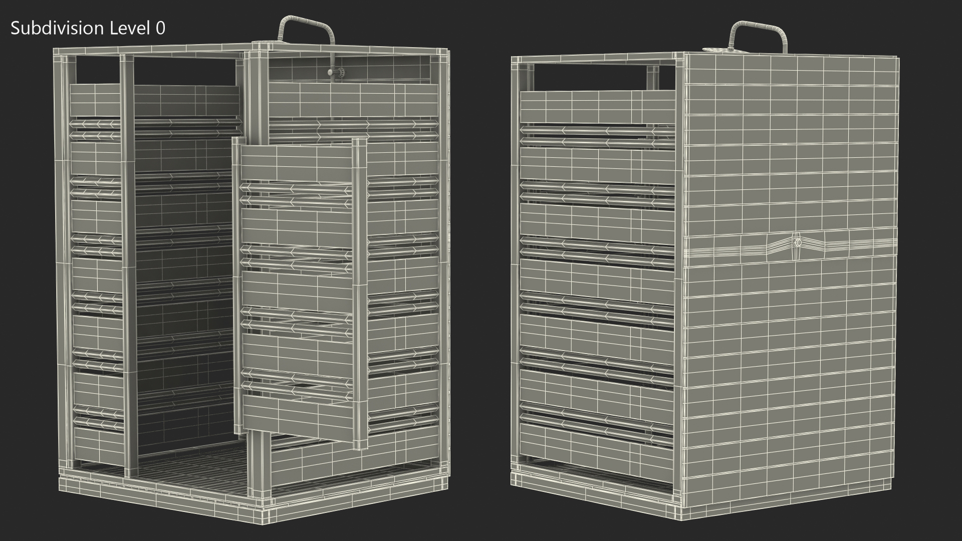 3D model Outdoor Cloudburst Shower