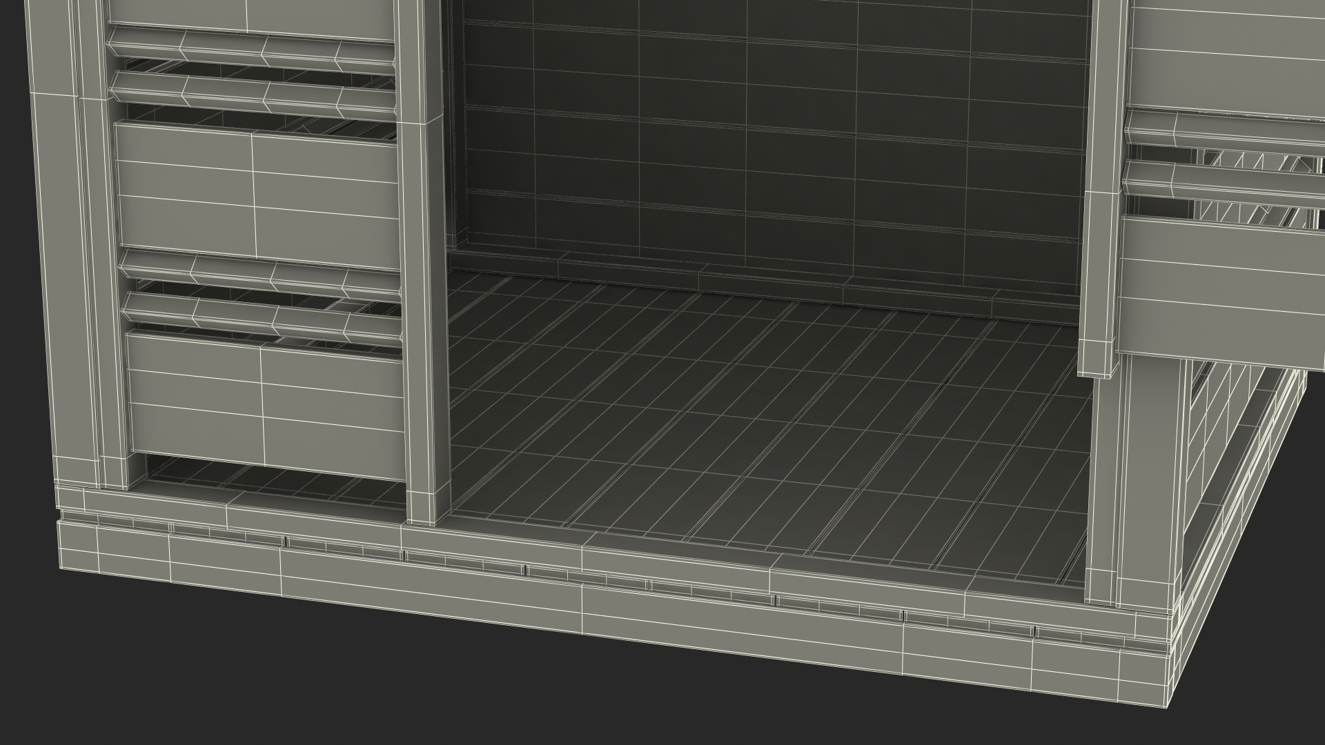 3D model Outdoor Cloudburst Shower