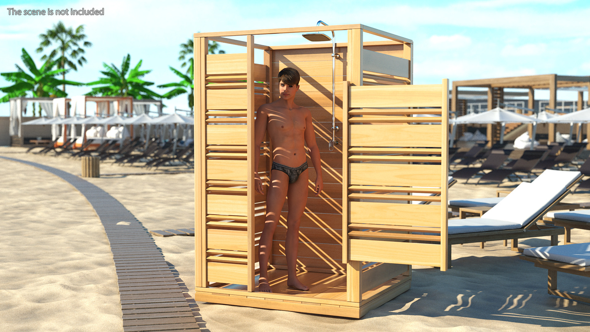 3D model Outdoor Cloudburst Shower