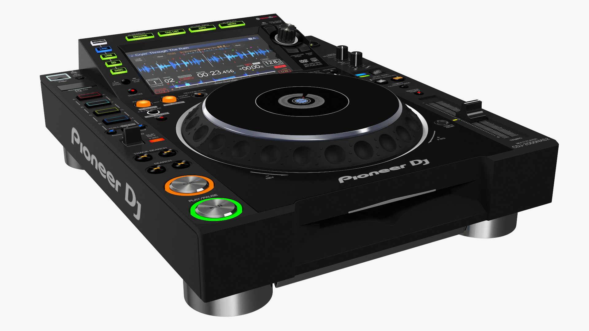 3D Blue DJ Booth model