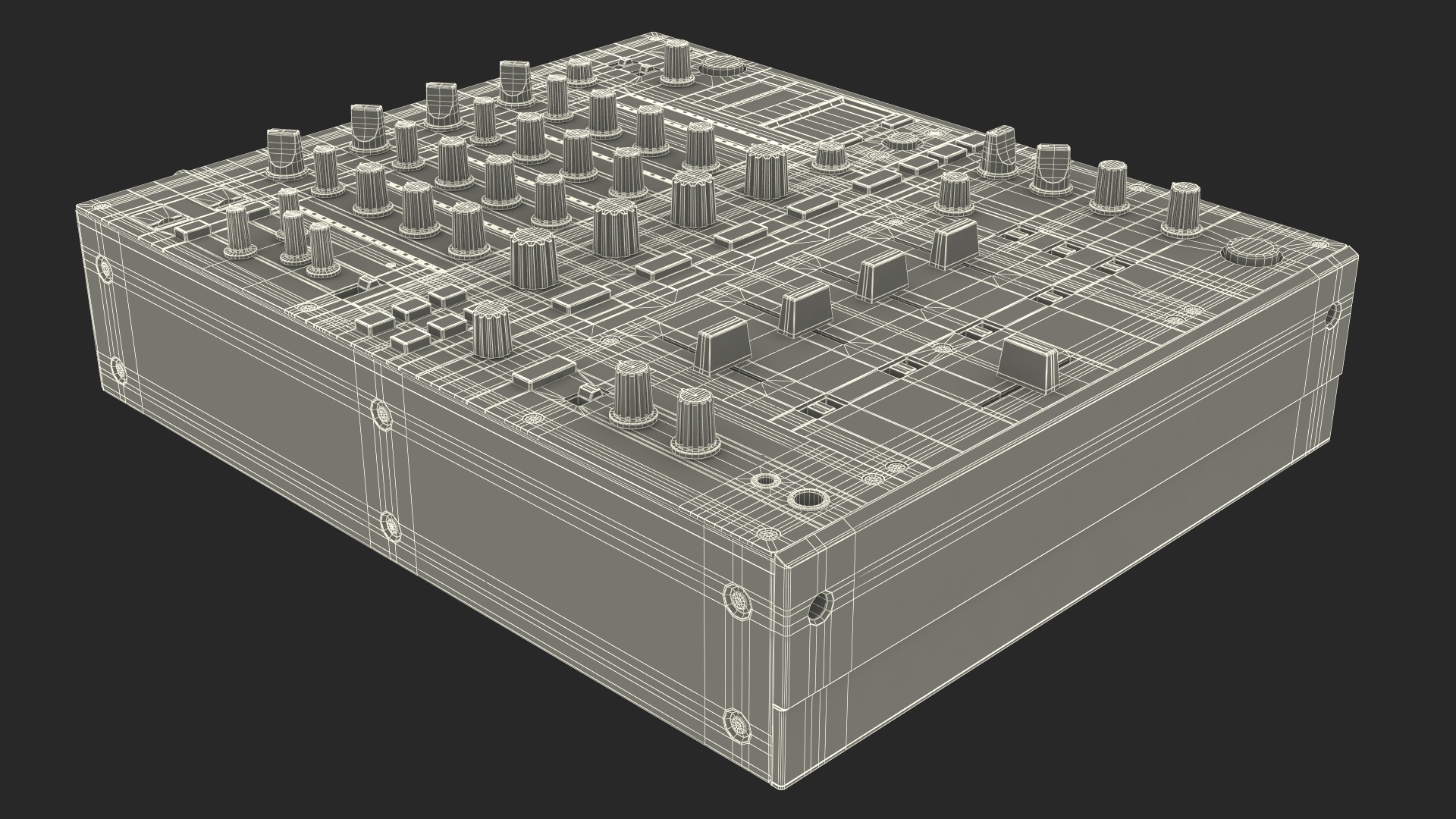 3D Blue DJ Booth model