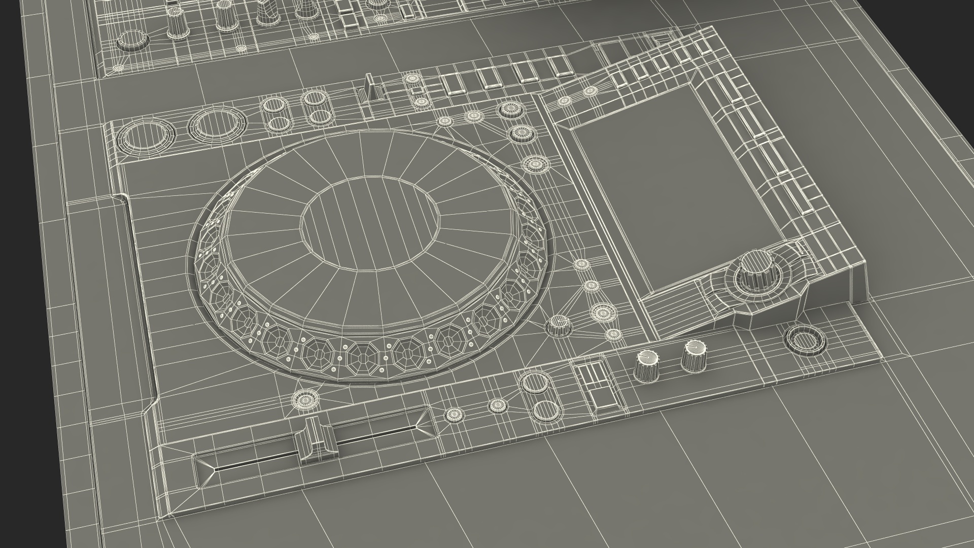 3D Blue DJ Booth model
