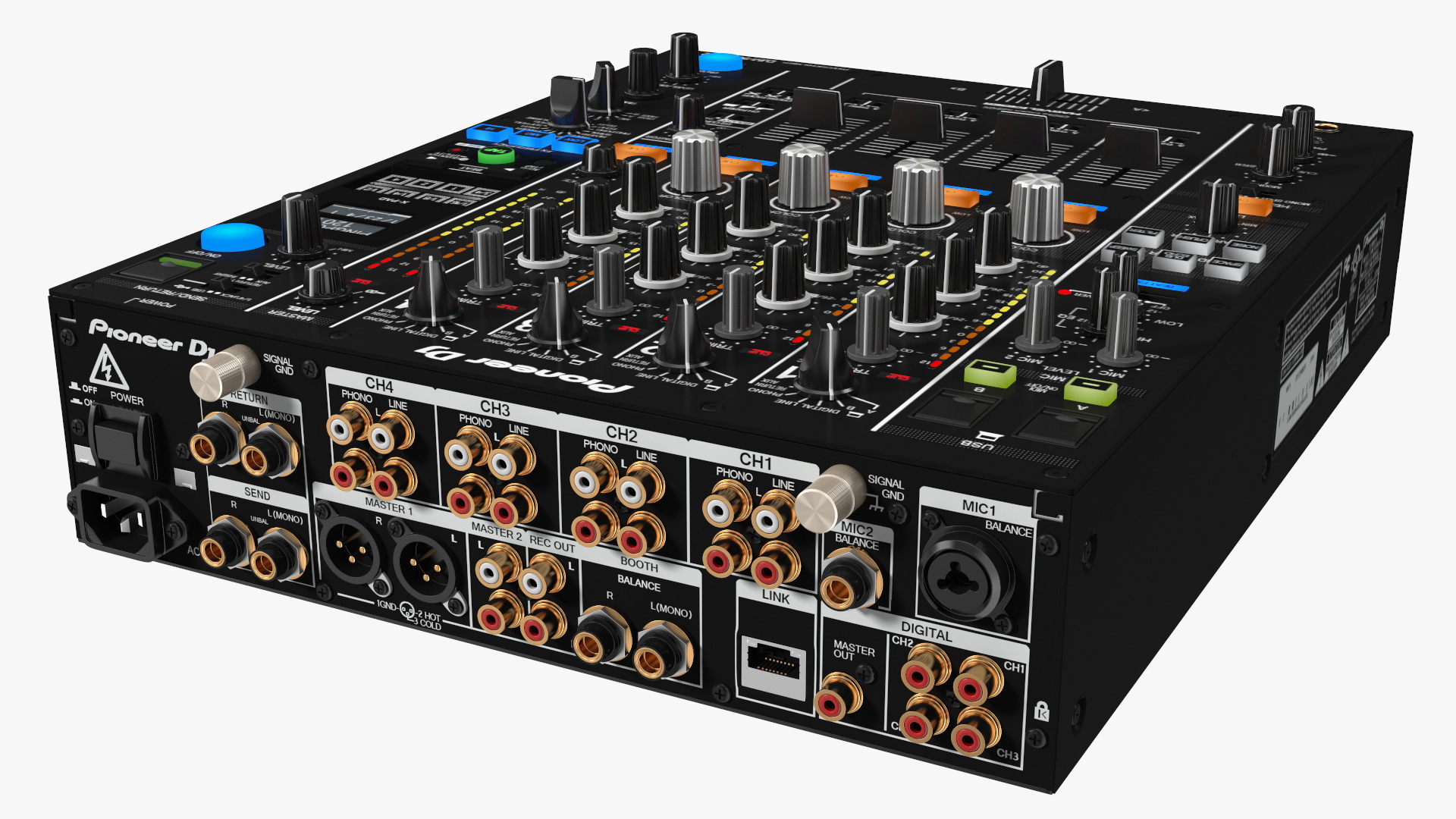 3D Blue DJ Booth model