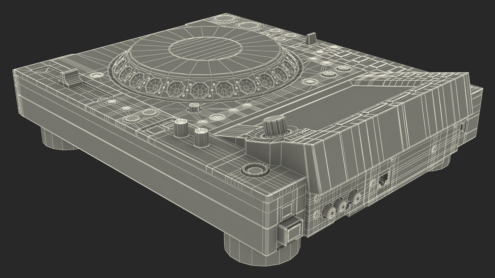 3D Blue DJ Booth model