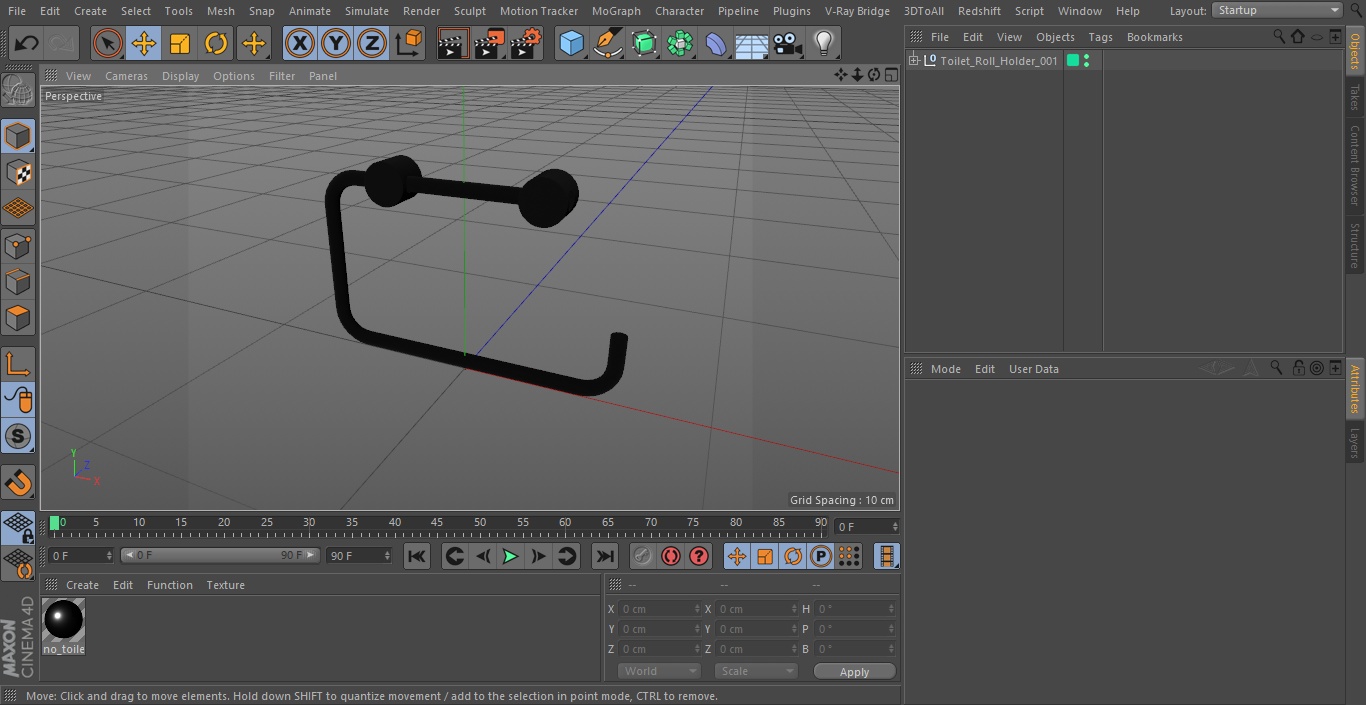 3D Toilet Roll Holder model
