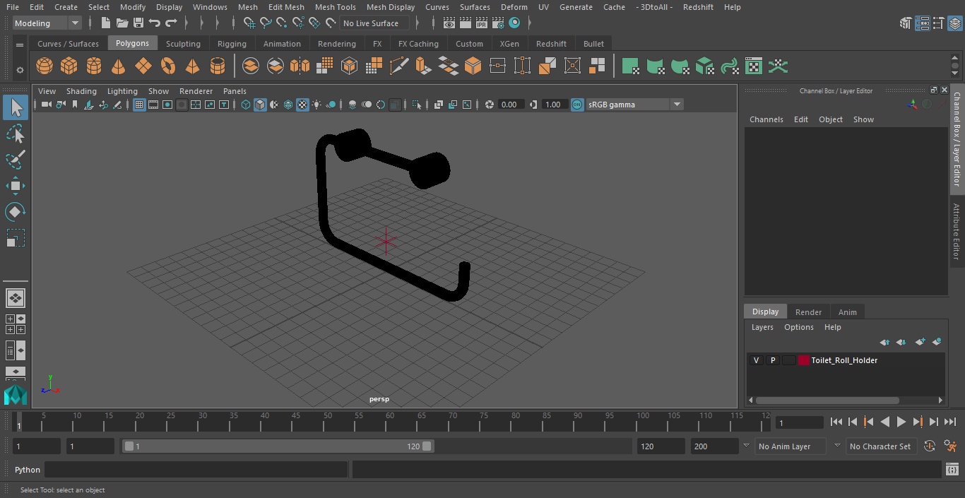 3D Toilet Roll Holder model