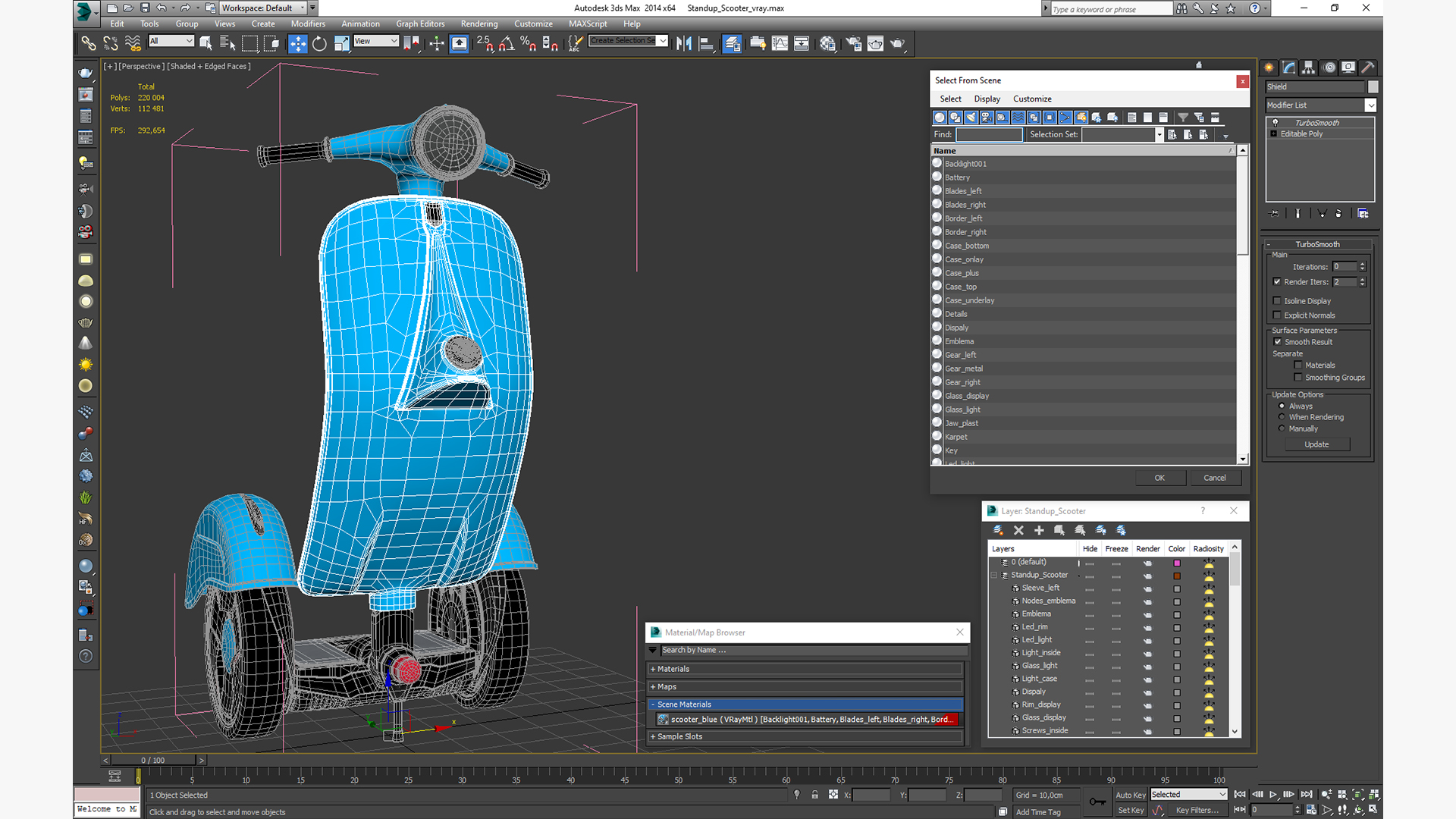 3D model Standup Scooter