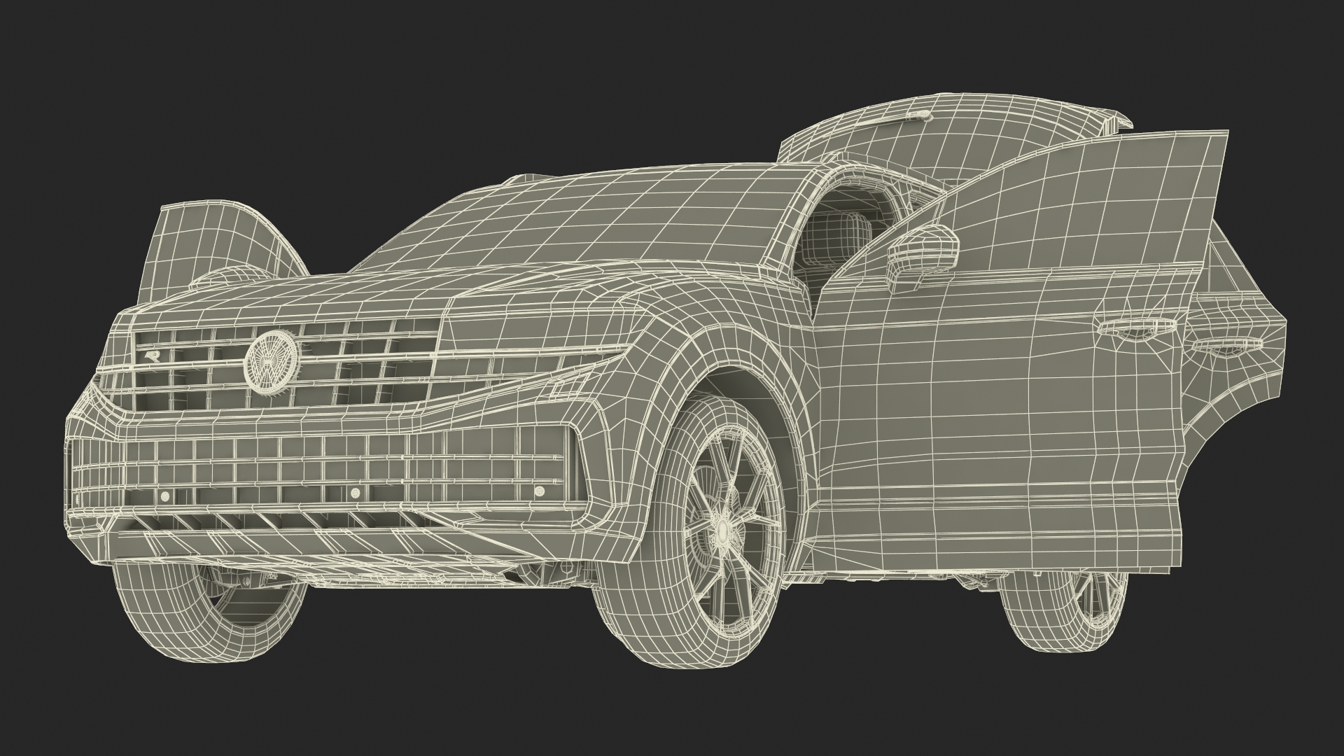 3D Volkswagen Touareg 2024 QR