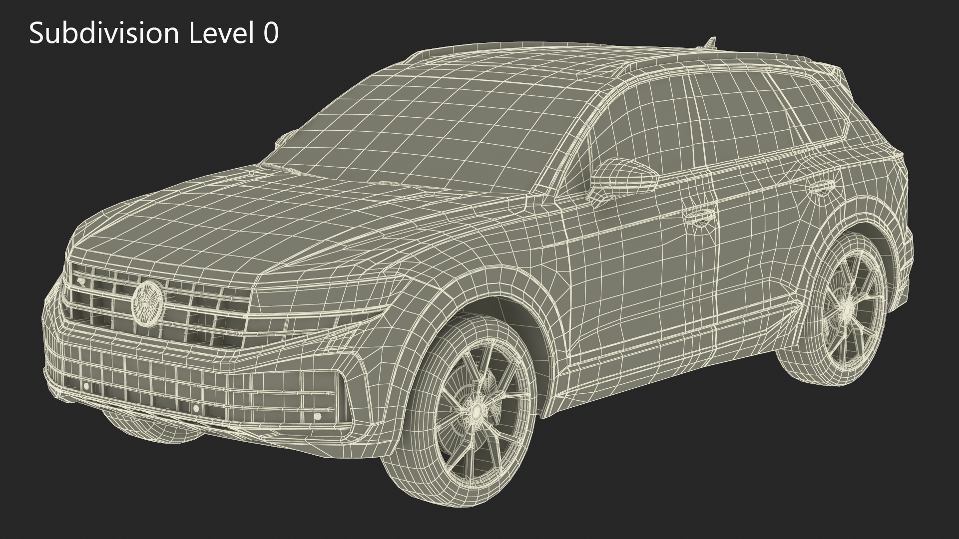 3D Volkswagen Touareg 2024 QR