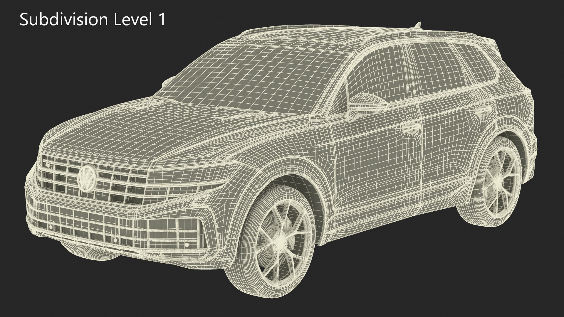 3D Volkswagen Touareg 2024 QR