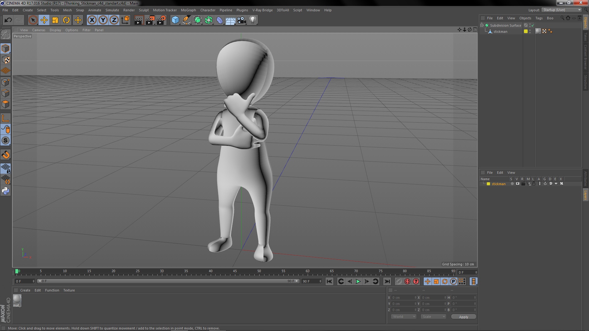 Thinking Stickman 3D