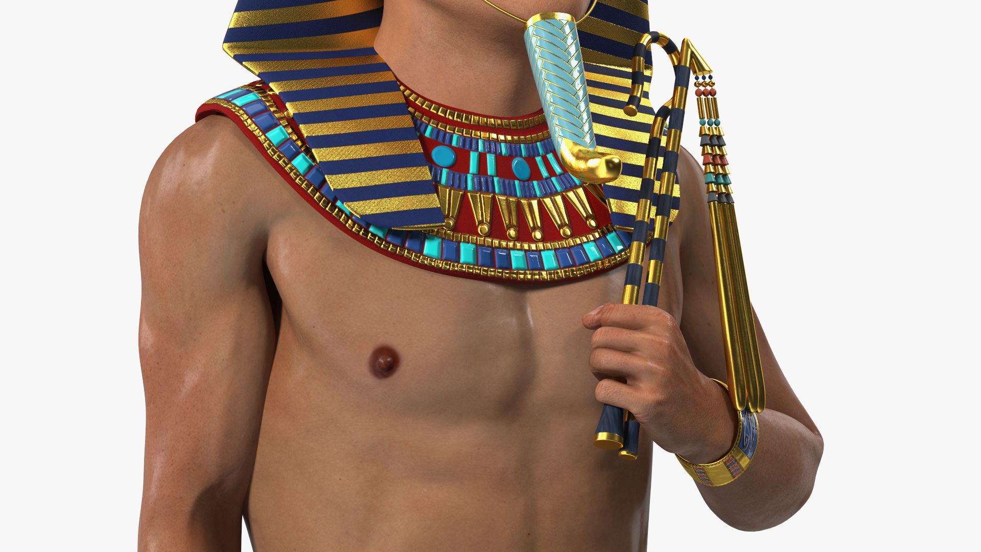 Egypt Pharaoh Standing 3D