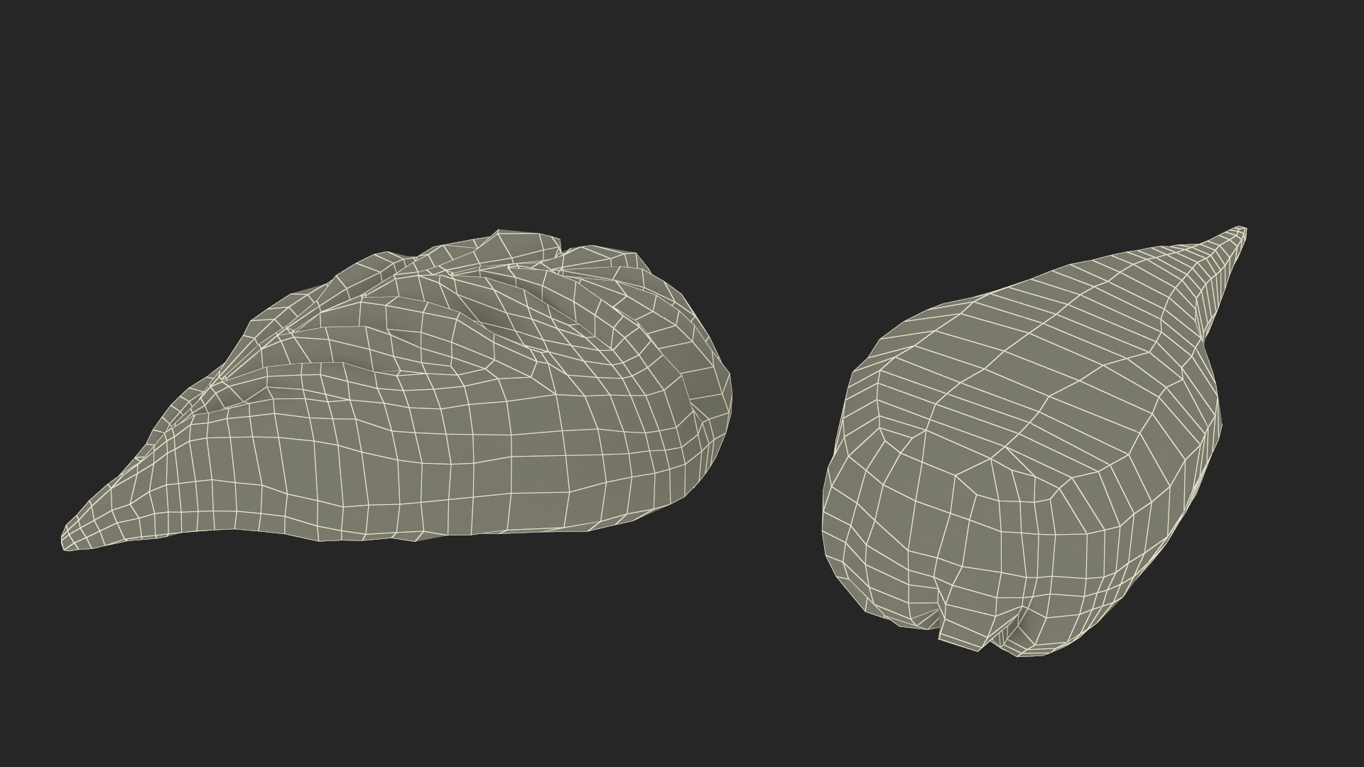Leaf Shaped Dumpling Raw 3D model