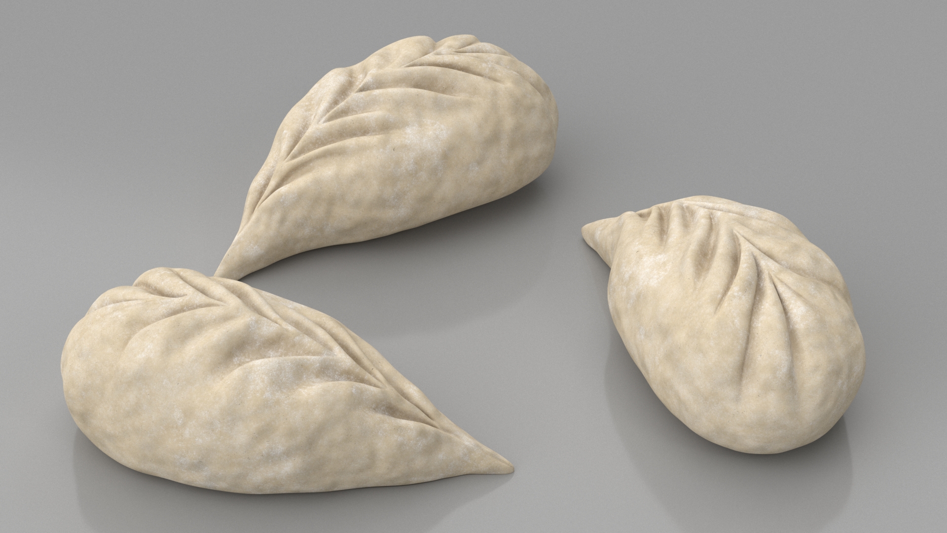 Leaf Shaped Dumpling Raw 3D model