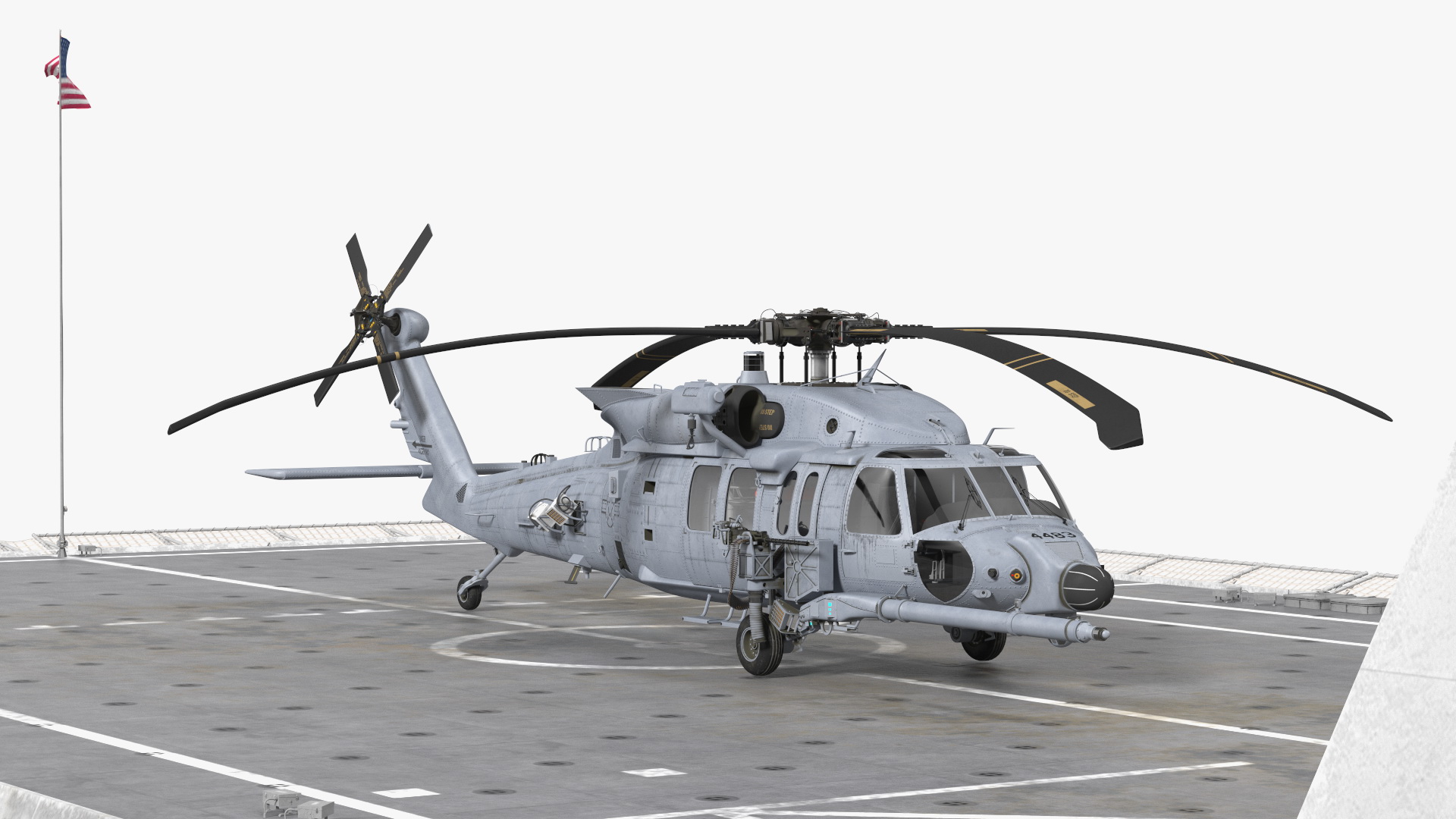 3D USS Independence LCS With Helicopter