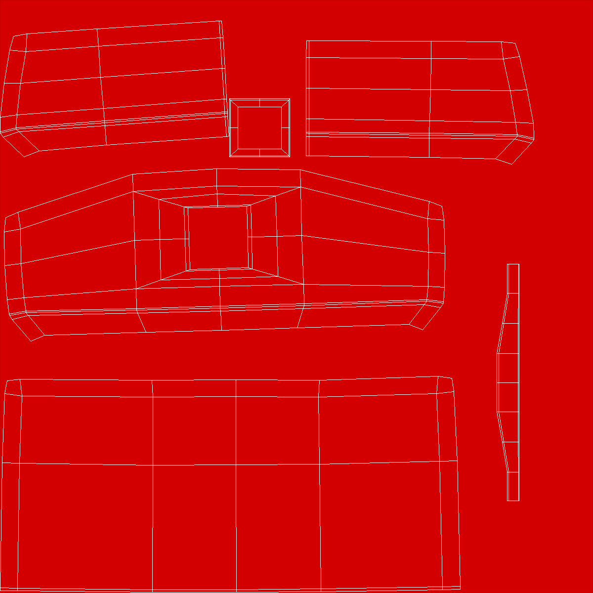 Red Powered Stacker with Stack of Boxes 3D model