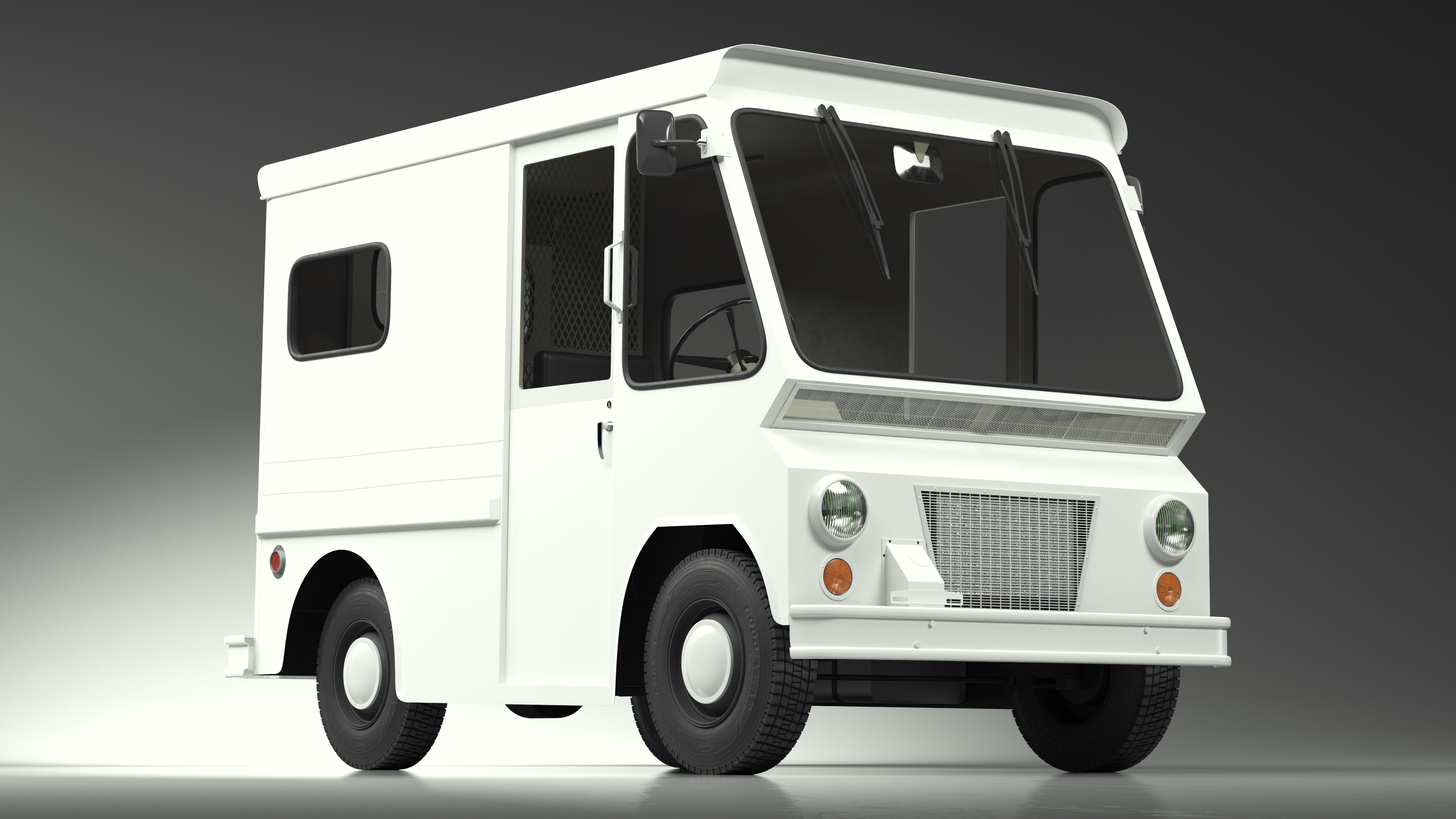 Retro Van White, view 8