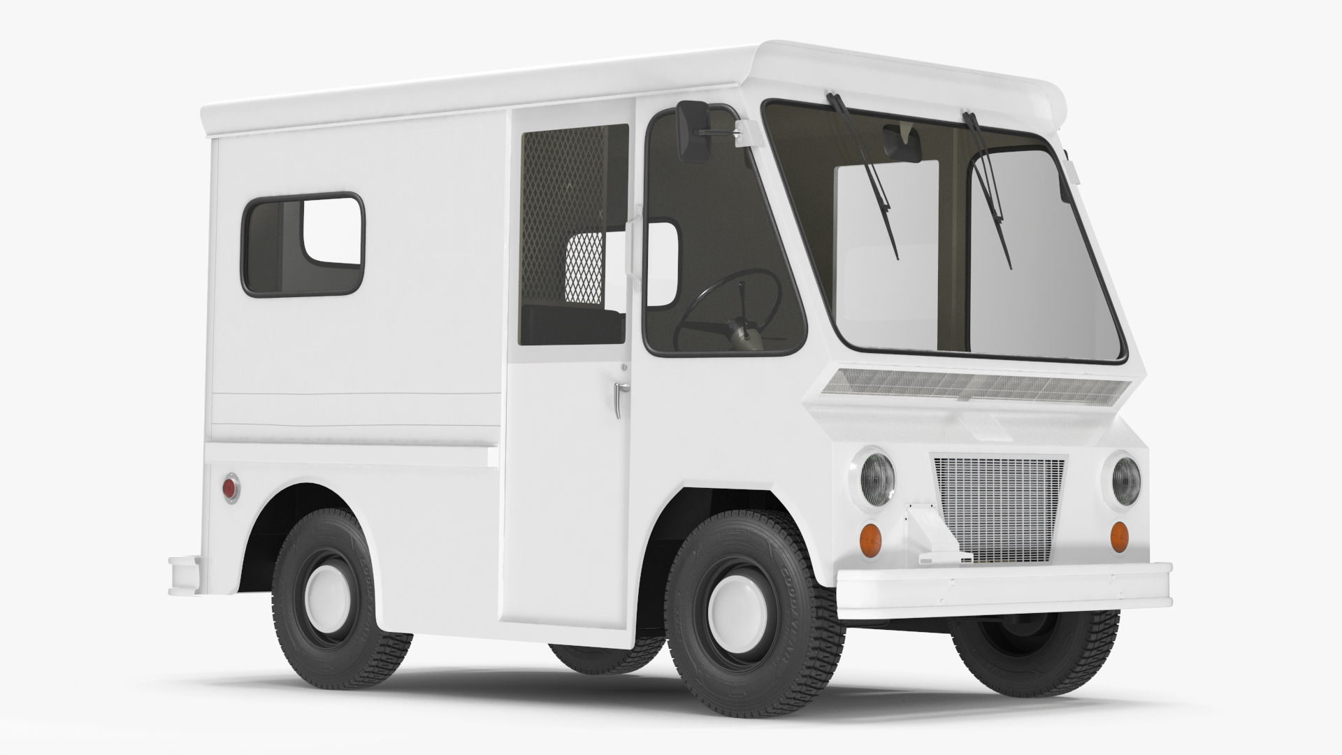 3D model Retro Van White