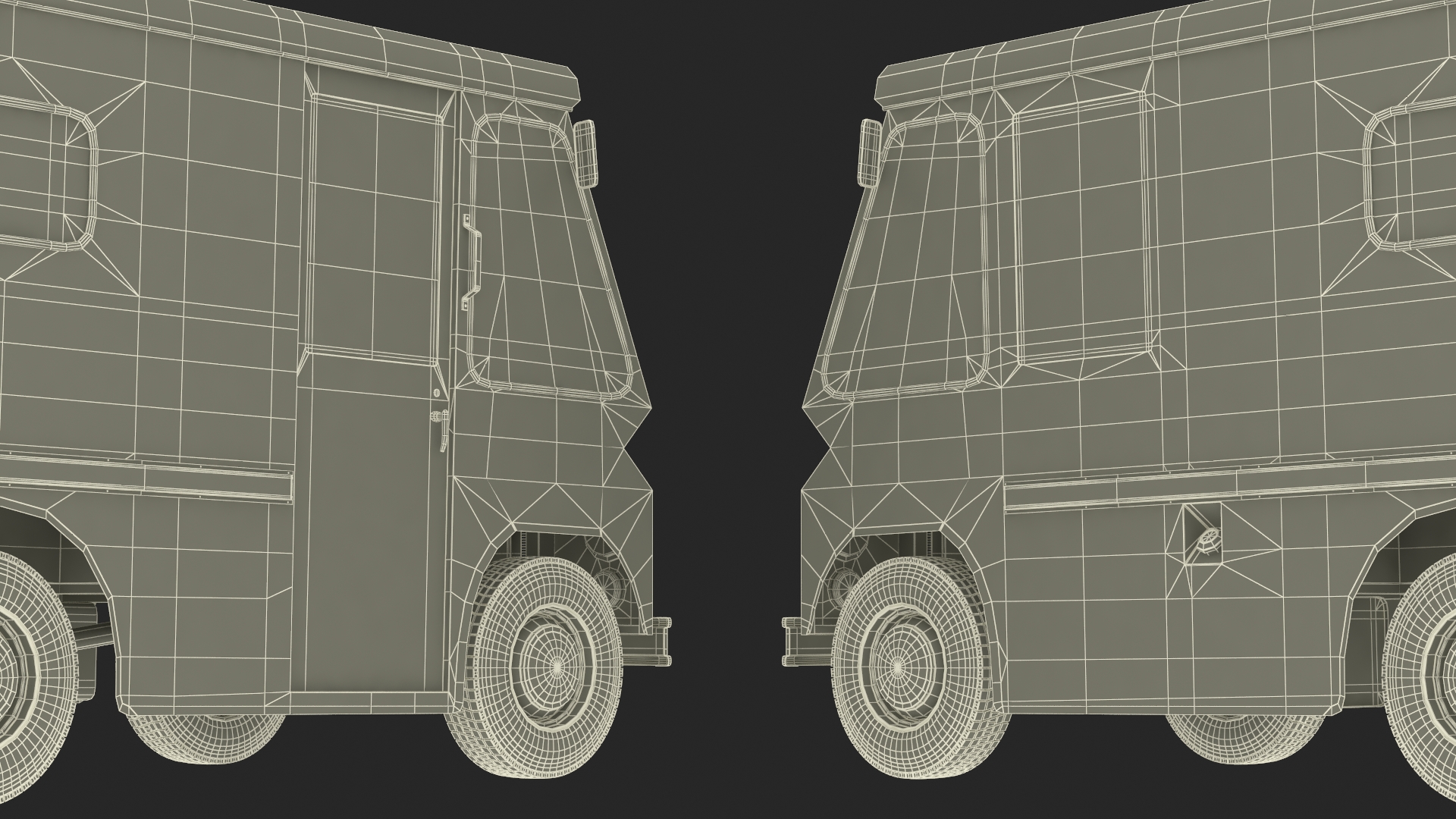 3D model Retro Van White