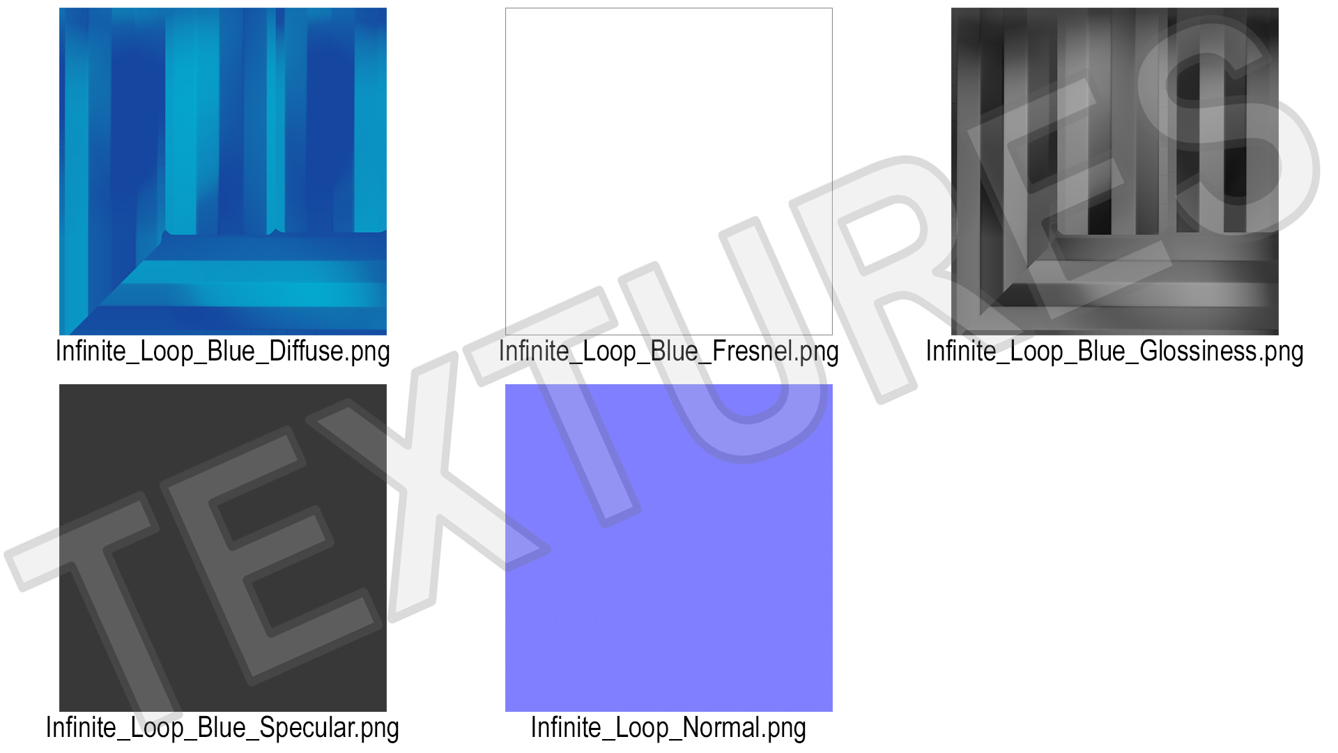 3D Eternity Loop Blue model