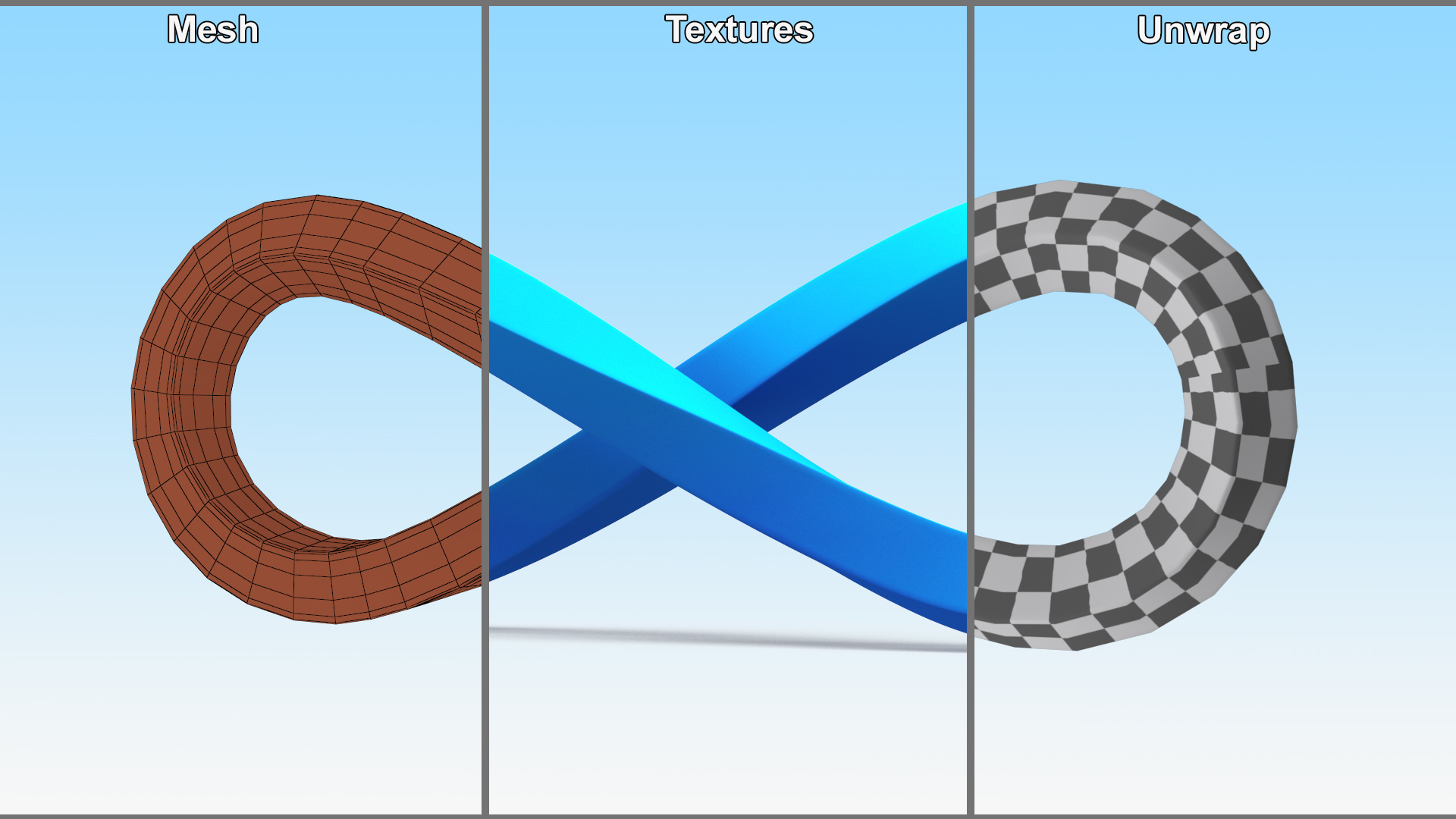 3D Eternity Loop Blue model