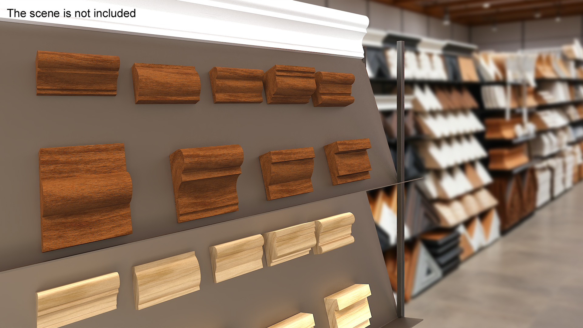 Set Molding Mahogany Part 3 3D