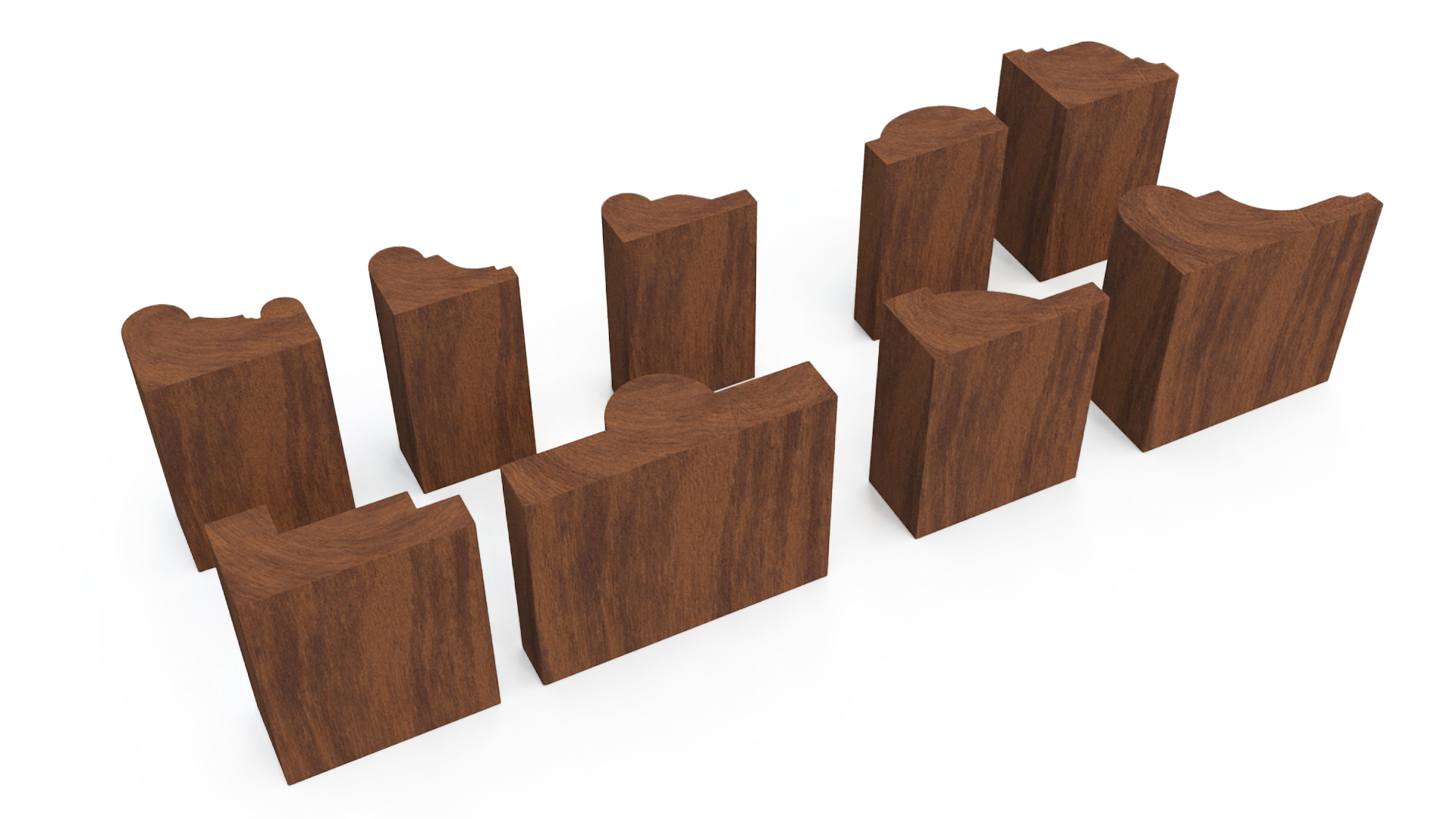 Set Molding Mahogany Part 3 3D