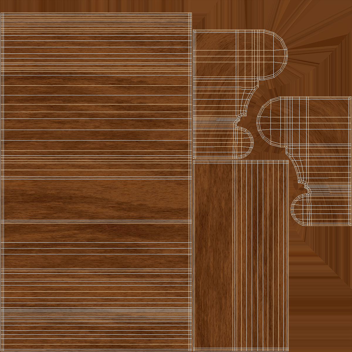 Set Molding Mahogany Part 3 3D