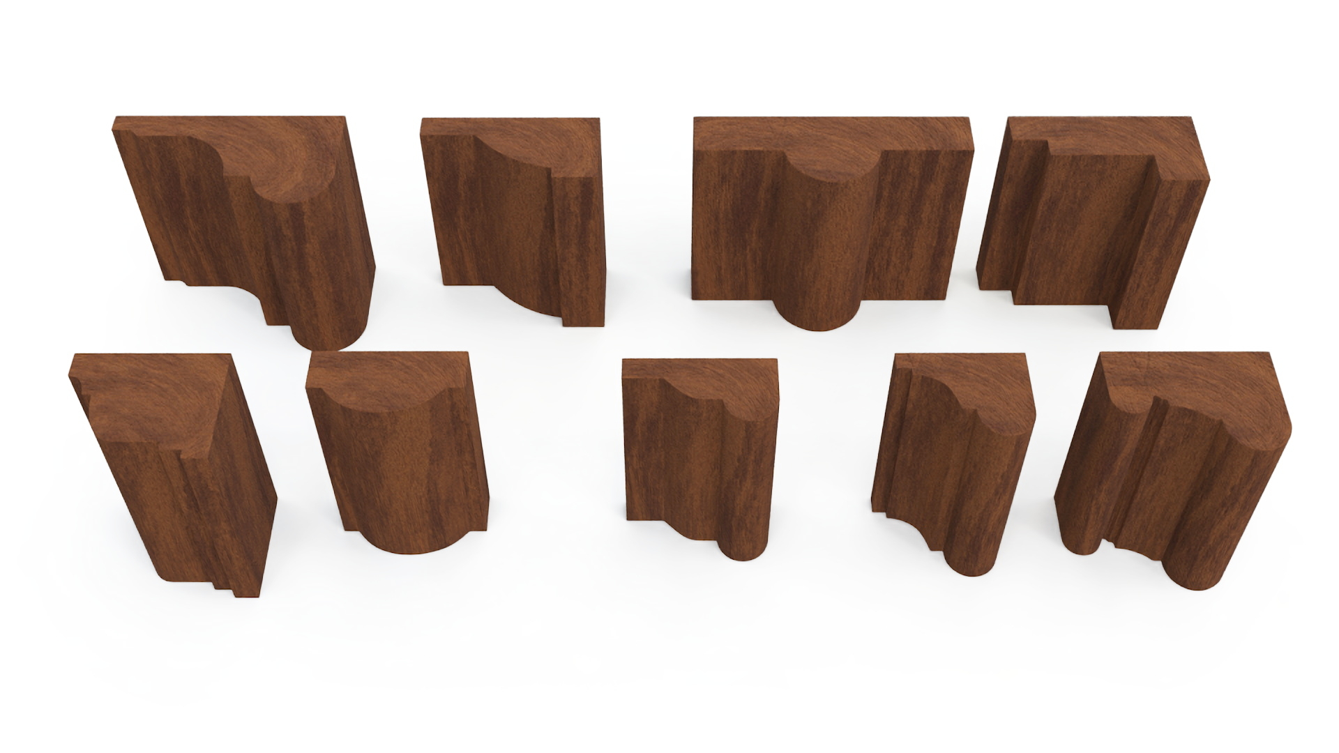 Set Molding Mahogany Part 3 3D