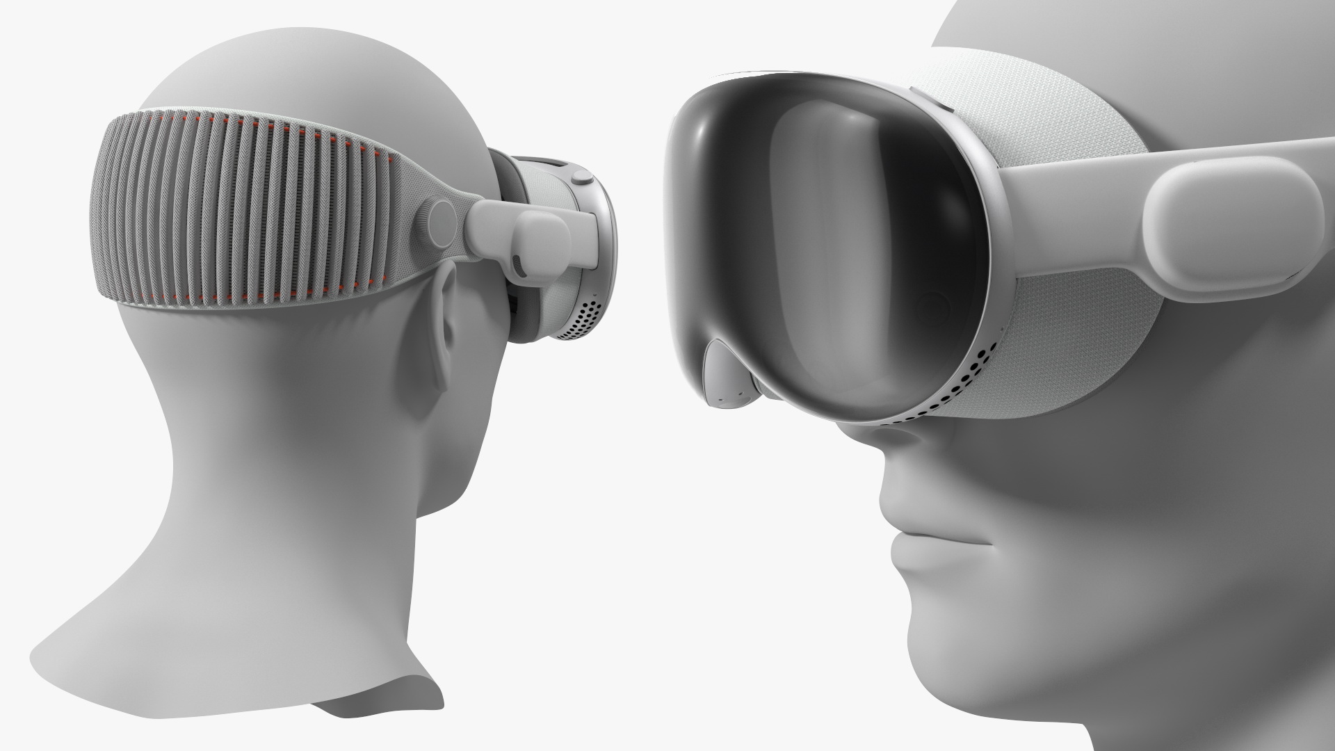 Apple Vision Pro on Mannequin Head 3D model
