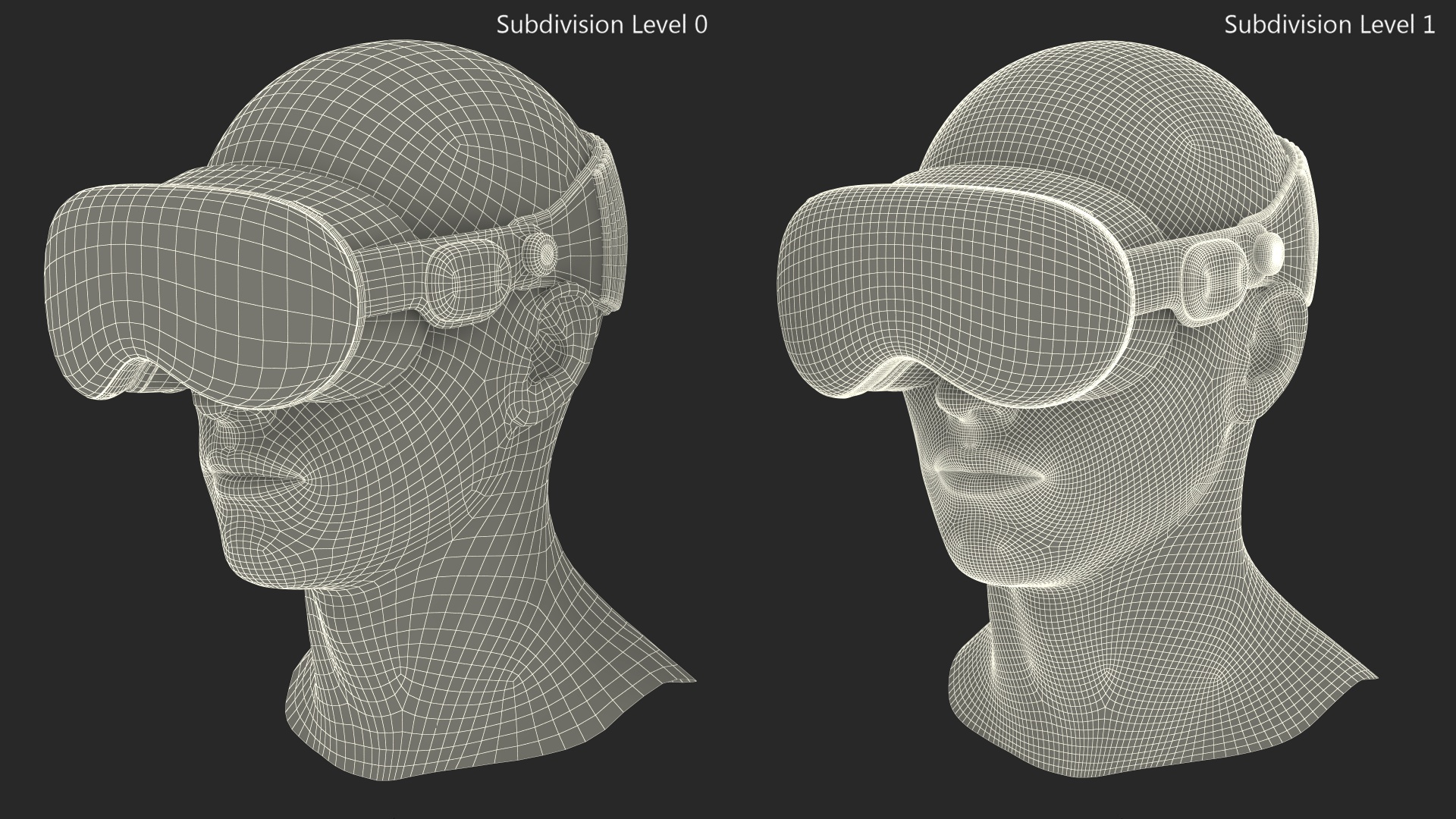 Apple Vision Pro on Mannequin Head 3D model