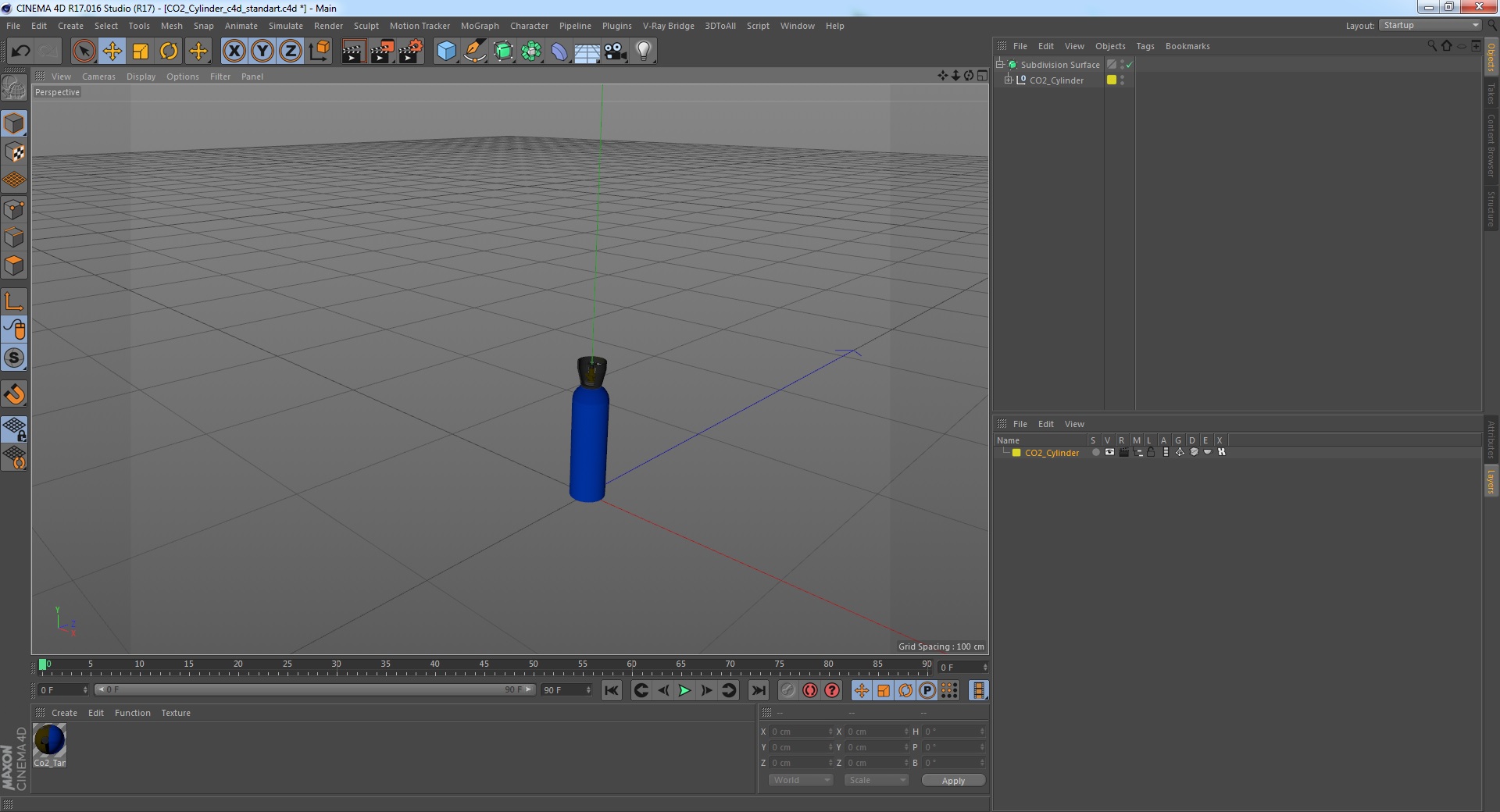 CO2 Cylinder 3D