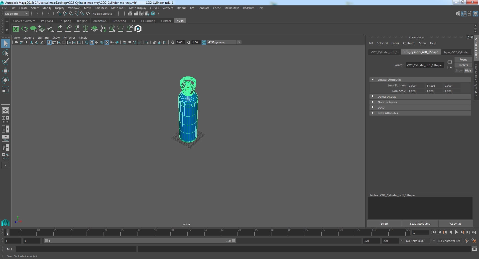 CO2 Cylinder 3D
