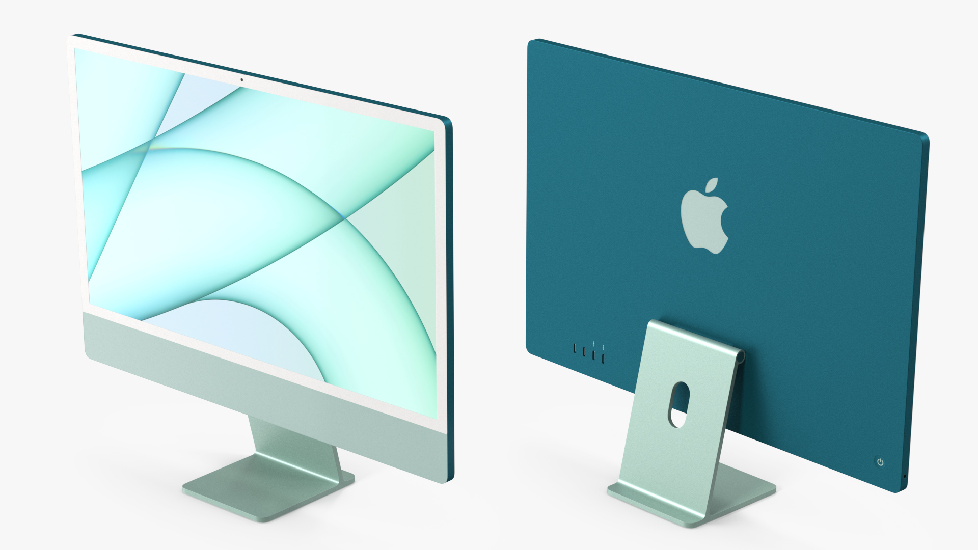 3D Apple iMac 2021 Green