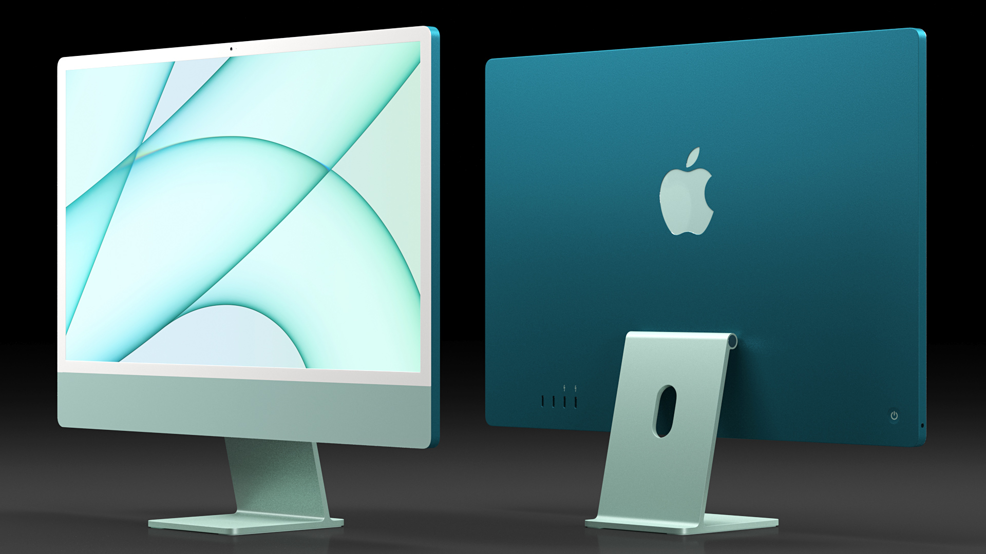 3D Apple iMac 2021 Green